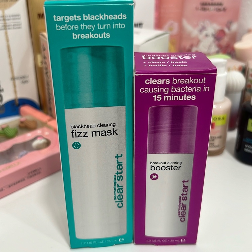 Dermalogica Blackhead Clearing Fizz Mask and Breakout Clearing Booster Bundle
